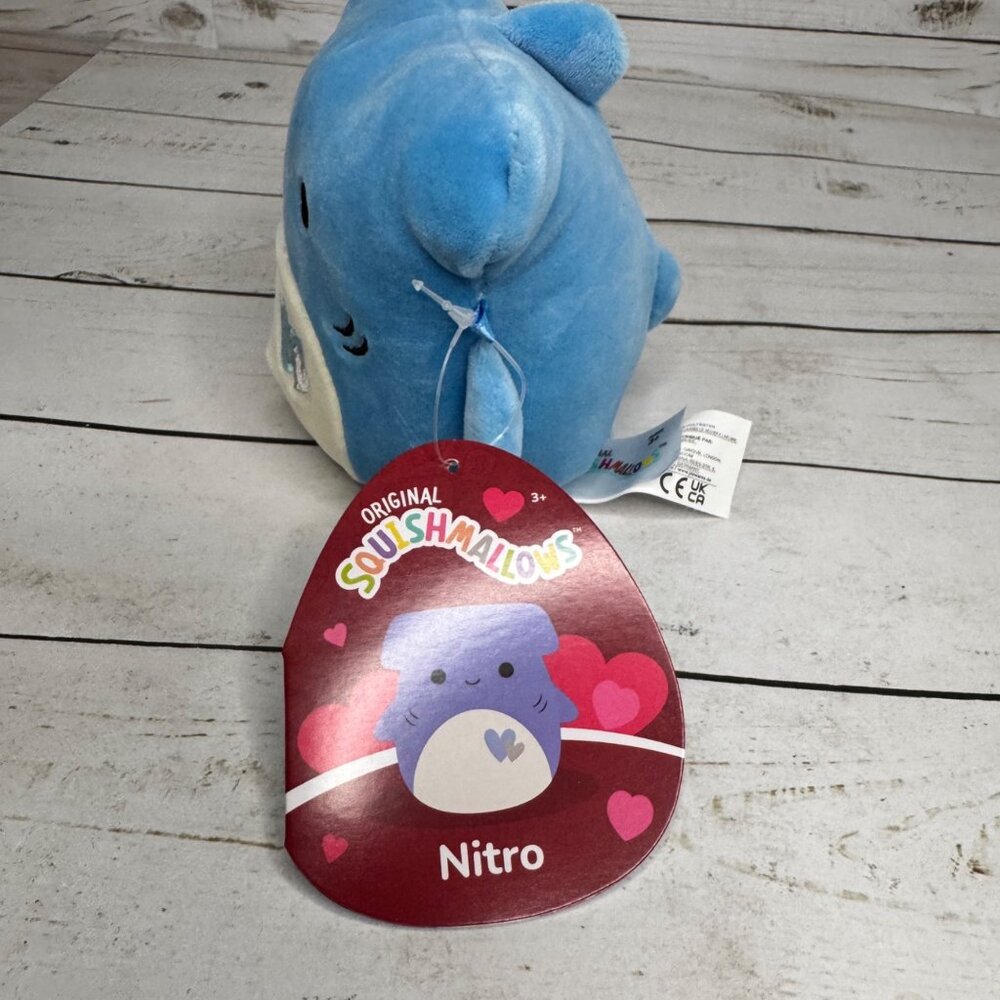 Squishmallows‎ Nitro Hammerhead Shark 4.5" Plush NWT Kellytoy Sealife - Picture 2 of 8